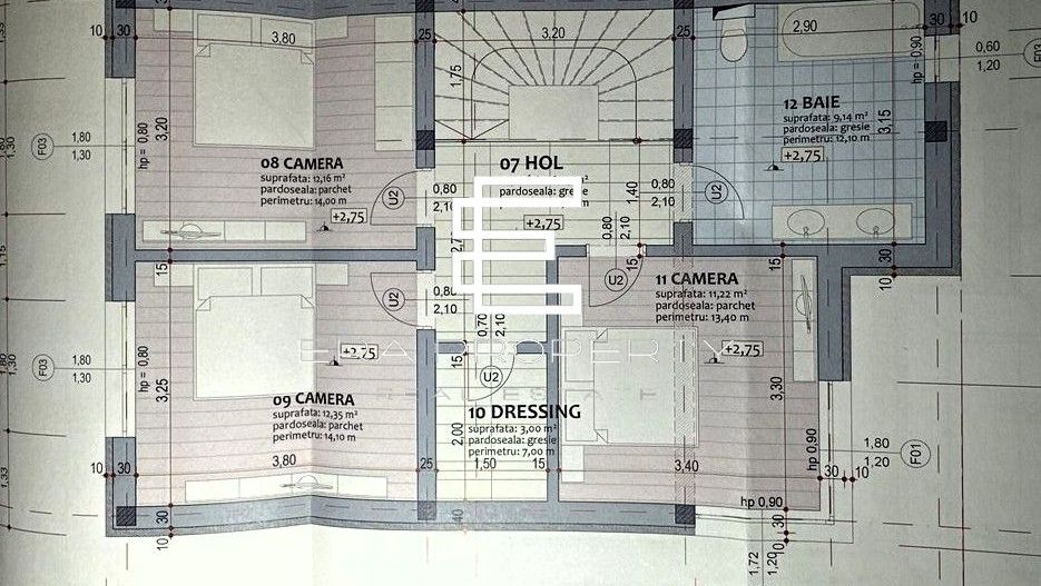 Casă individuală, 4 camere, teren 284 mp, Cristian - Schiță 9