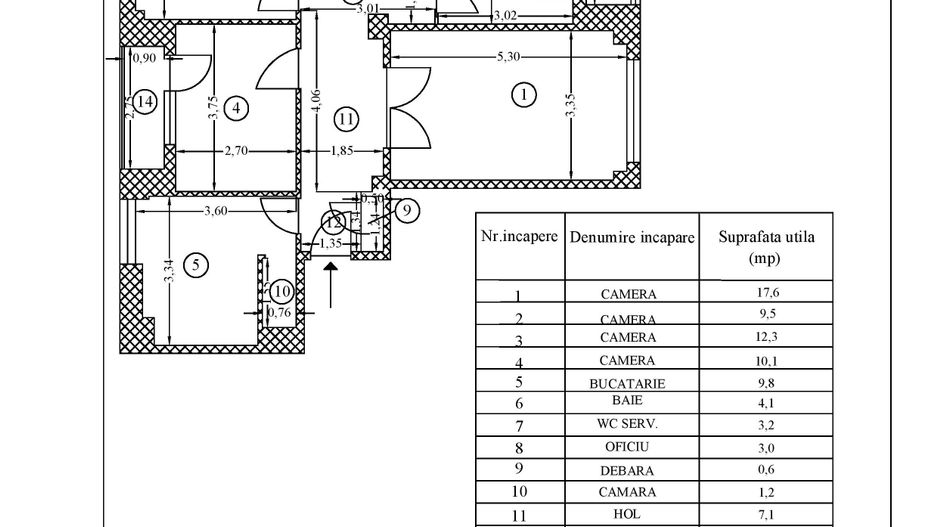 Basarabia - Diham, 4 camere cu personalitate, de vanzare! Comision 0% - Schiță 6