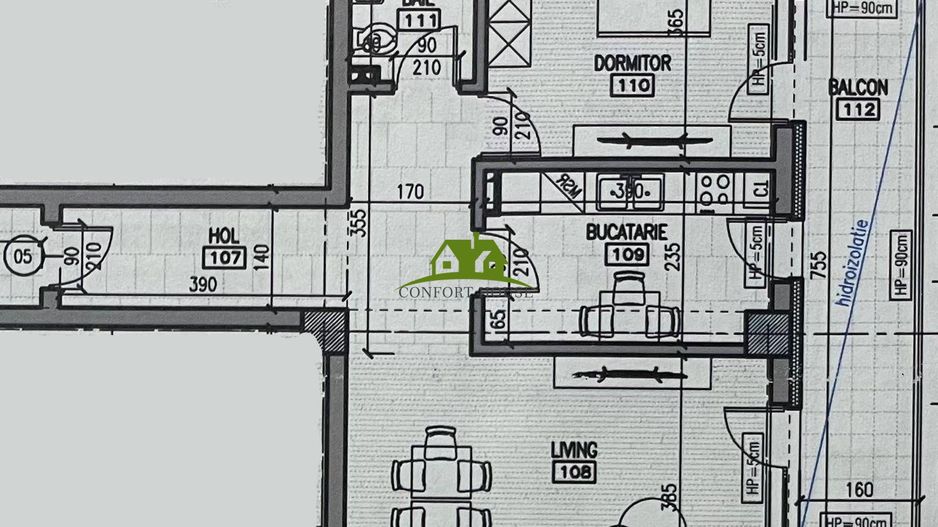 Apartament 2 camere, bloc nou, P+3, Ap.05, Et.1, Bl.7 - CP2462296 - Poză 6