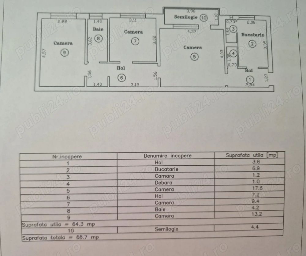 Girocului - Parc padurice | 3 Camere | Etaj Intermediar | Centrala proprie - Poză 8