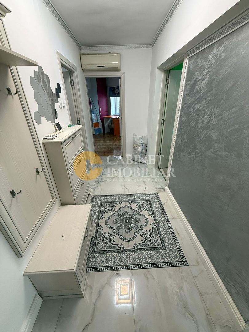 3 camere+ 2 Bai - Renovat- Utilat/Mobilat - Etaj Intermediar - Zona Dacia - Poză 9
