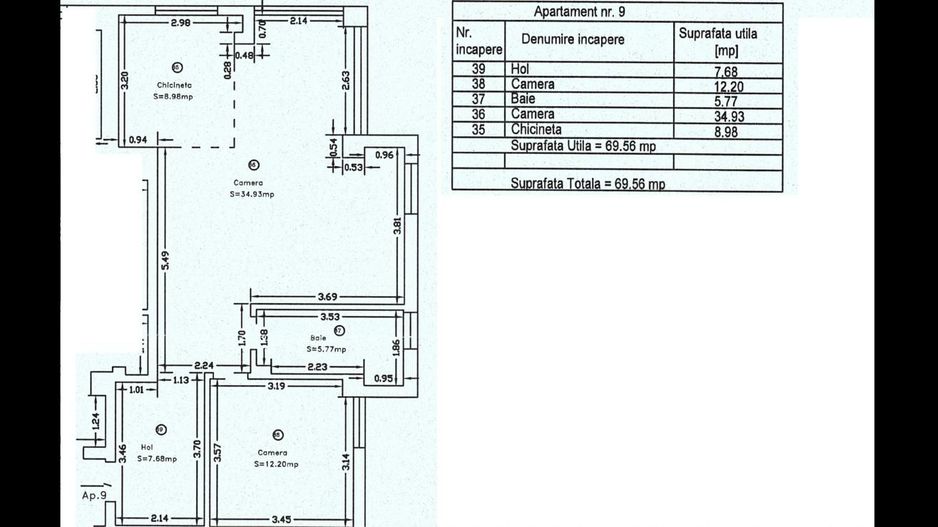 Apartament cu 2 camere cu 70 mp-  Zona Torontal - Poză 13