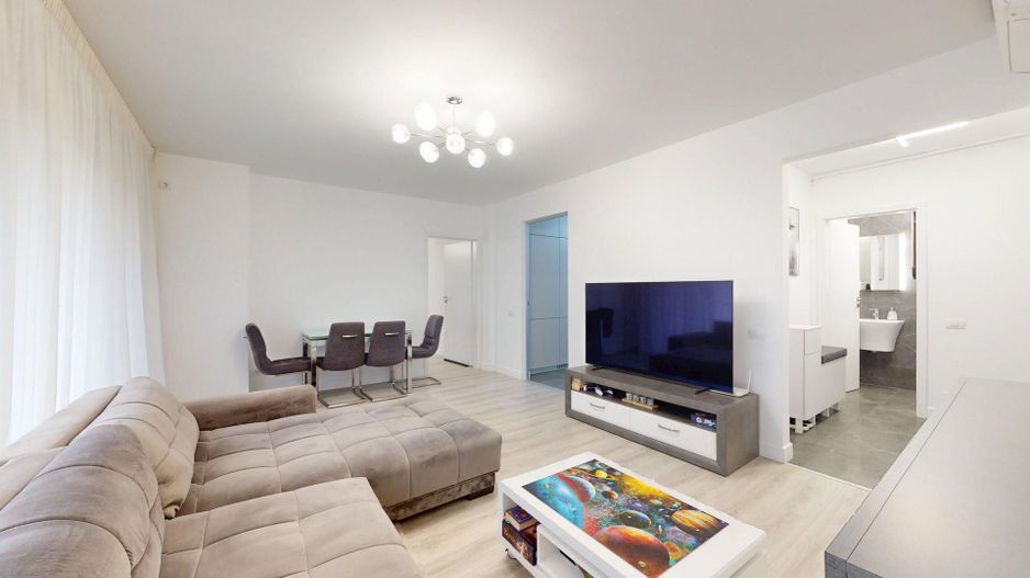 Apartament 3 camere, 77 mp + curte 32 mp, parter – Otopeni - Poză 14