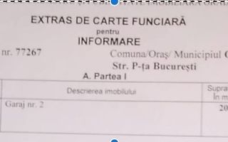 Garaj cu CF, 20 mp, Piata Bucuresti. 12 500 E (neg). Comision 0 - Poză 4