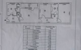 Apartament cu trei camere, zona Straduintei, 95.000€ negociabil - Poză 10