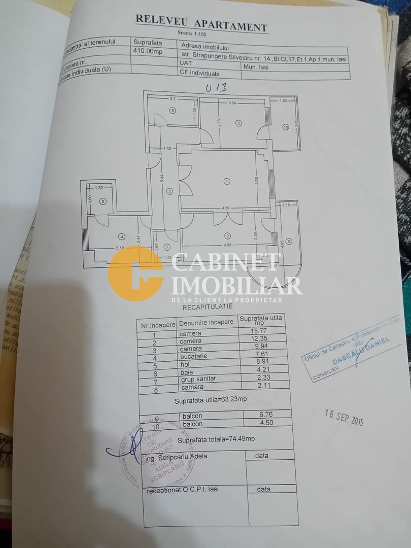 Apartament 3 camere DECOMANDAT - GARA - Poză 1