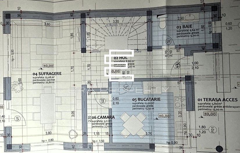 Casă individuală, 4 camere, teren 284 mp, Cristian - Schiță 7