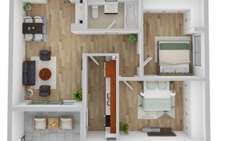 Apartament premium 3 camere+terasa  in Andrei Muresanu - Schiță 2