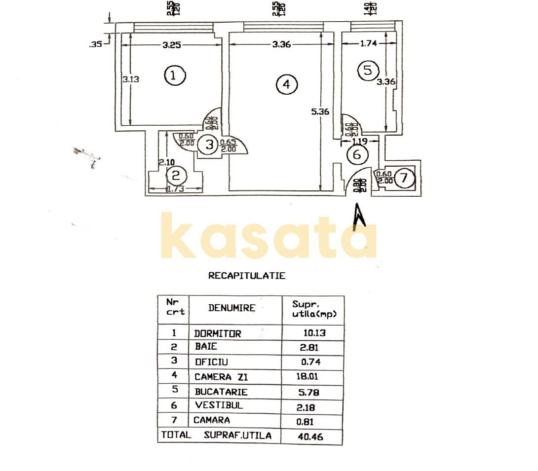 Apartament 2 camere | Iancu de Hunedoara -Guvern-Piata Victoriei - Schiță 10