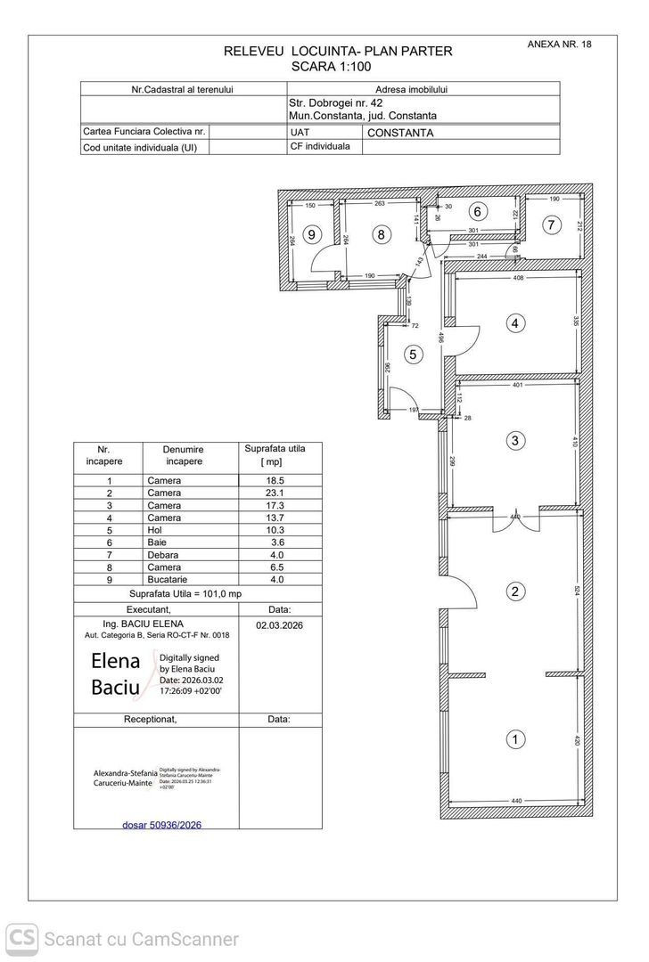 Teren 339 mp, orientare Sud | Deschidere 17,69 m | Str Dobrogei nr. 42 - Poză 9