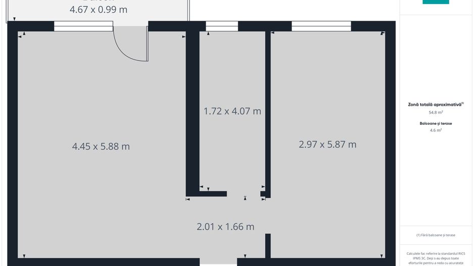 Apartament 2 camere la gri – Giroc - Poză 6