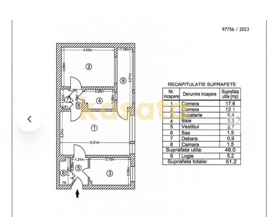 APARTAMENT 2 CAMERE | MATEI VOIEVOD | ETAJ 4/10 | CREDITABIL | - Poză 10