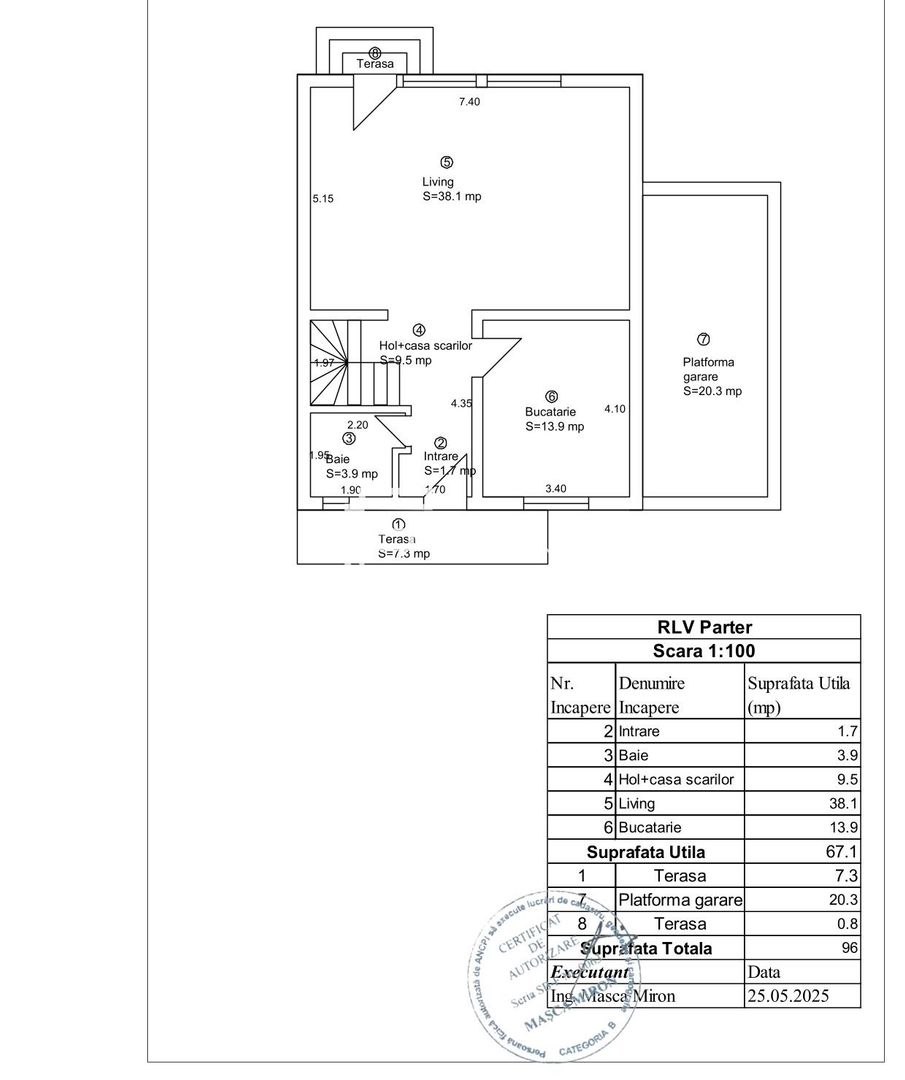 Casă tip duplex | 132,30 mp utili | 300 mp teren | garaj | Șelimbăr - Schiță 12