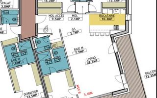 4 camere PREMIUM ||  VEDERE spre LAC SI PARC- One Peninsula - Schiță 6