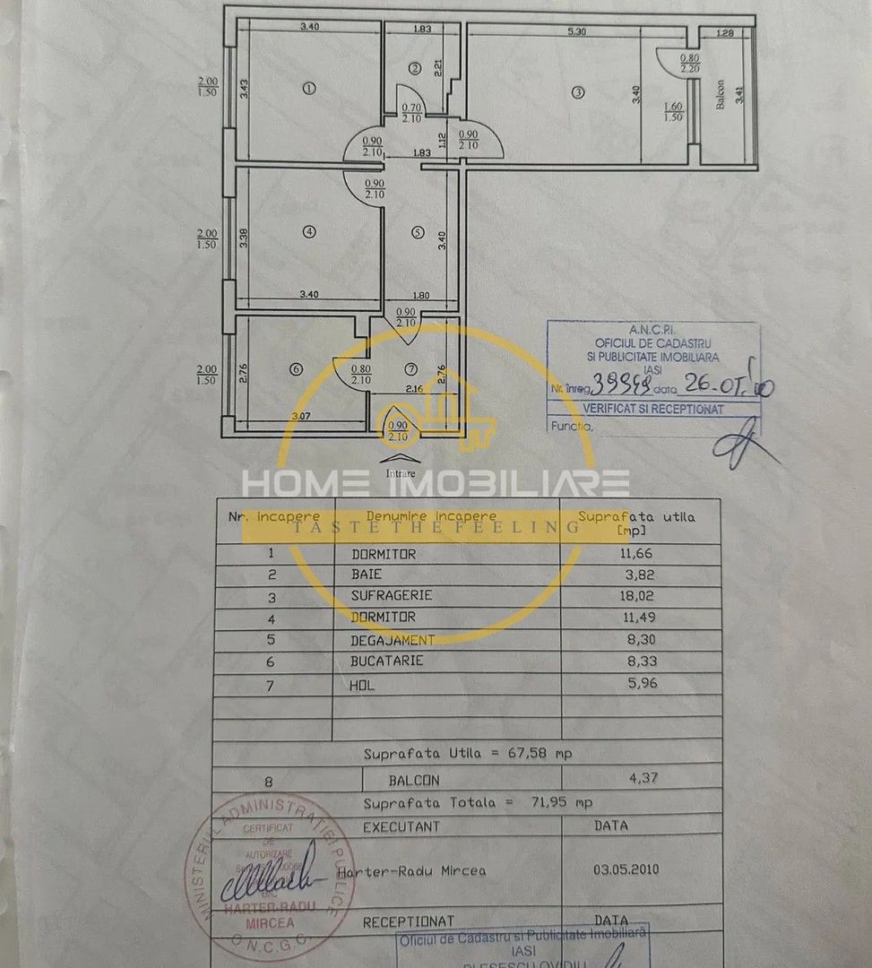Apartament cu 3 camere/ 72 mp/ renovat complet/ zona Alexandru cel Bun - Poză 14