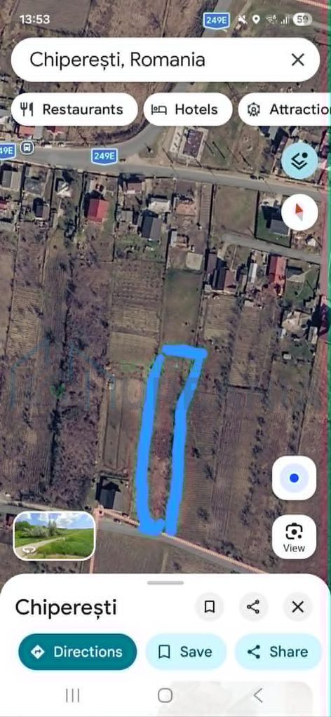 Teren intravilan în satul Chiperești, Iași – 3.067 mp, deschidere 19 m, utilități la limită - Poză 1