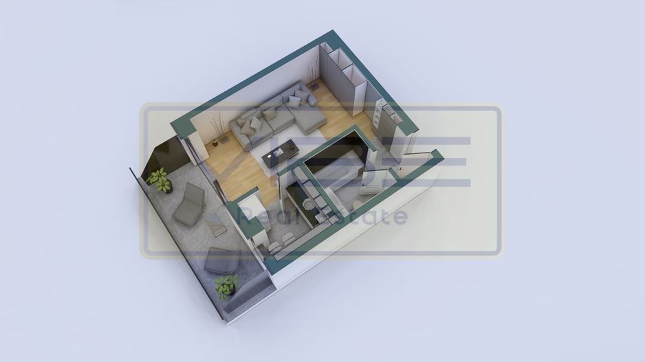 Apartament 1 camera premium cu terasa COPOU - Poză 21