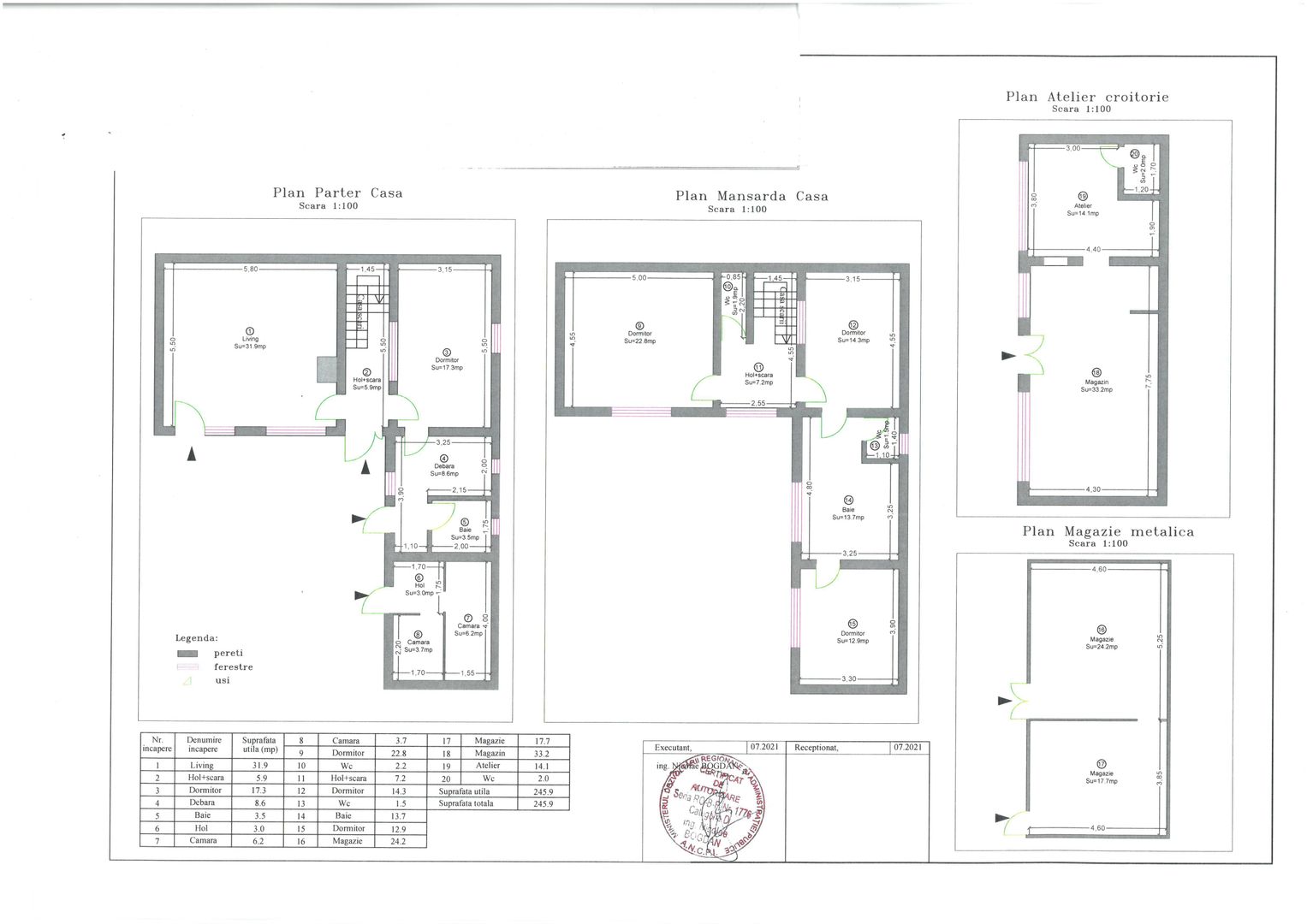 CASA ZONA MEHALA CU SPATIU COMERCIAL - Schiță 14