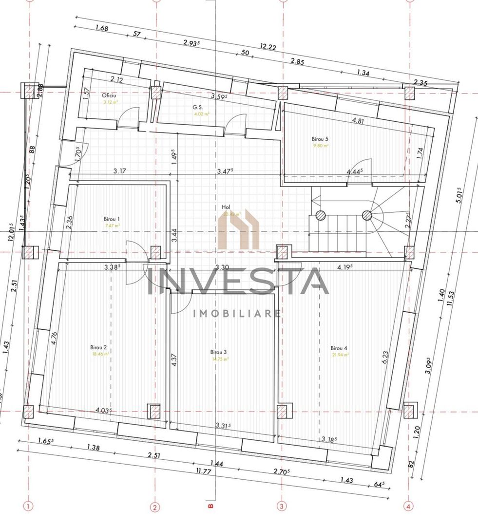 Cladire Individuala 311 mp |  Central | Ideal pentru Birouri, Clinica! - Schiță 6