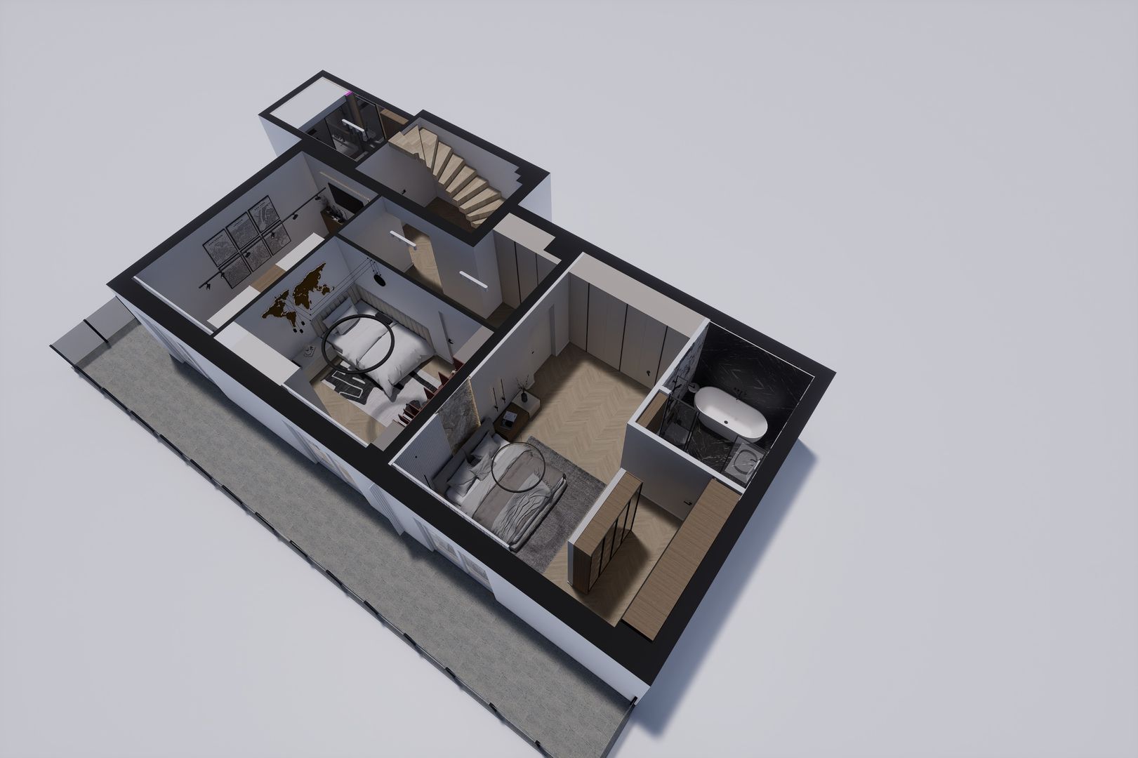 Apartament semifinisat, de Lux, zona semicentrală, 248mp SC, 154mp SU - Poză 3