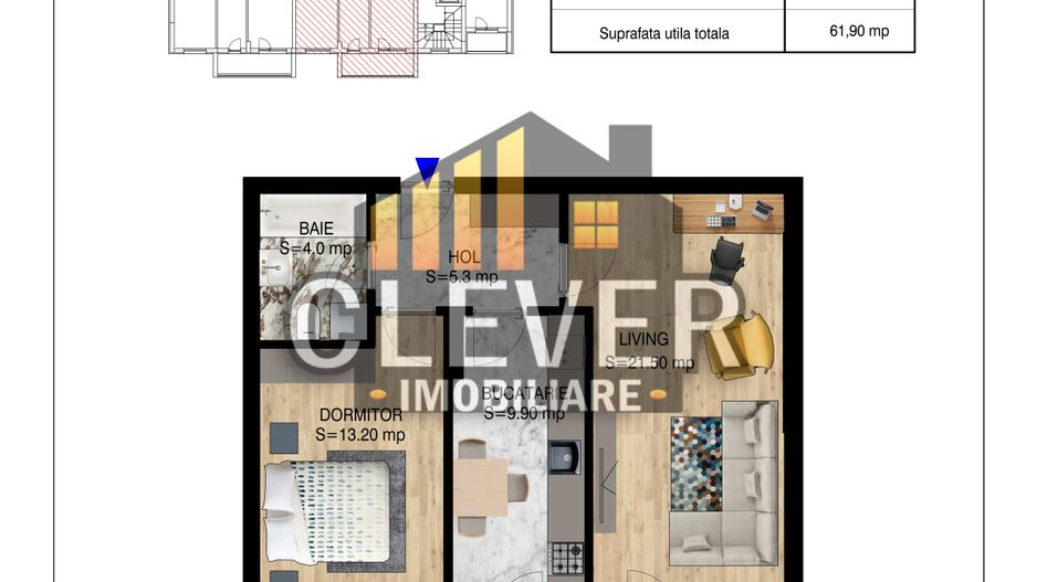 Theodor Pallady-Titan-2 Camere-Decomandat -Comision 0 - Schiță 6