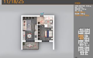 Ap 2 Camere Pallady - 12 min Metrou Nicolae Teclu | Comision 0% - Schiță 7
