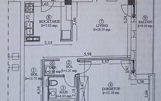 2 Camere 60mp , Bloc nou, Parcare subterană ,  Dâmbul Rotund!! - Poză 8
