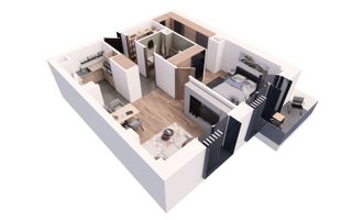 Apartament nou, modern cu 2 camere - Ultracentral -  Cuza Voda - Poză 2