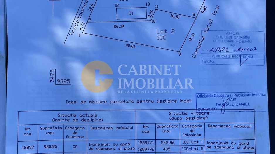 Teren ARCADIA - Splai Bahlui - 980mp - toate utilitatile - Poză 2