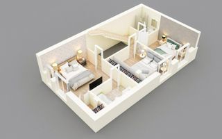 CASA FINALIZATA IN ZONA TRAPEZ/ 5CAM+4 BAI+GRADINA 60MP+TERASA! - Poză 3