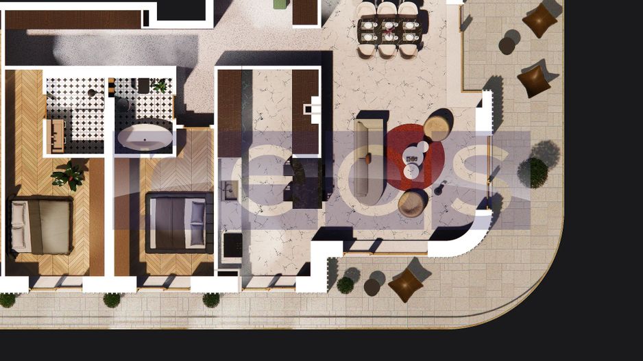 APARTAMENT ULTRAFINISAT | COMPLEX PREMIUM | 221MP-TERASA 114MP - PIPERA - Schiță 16