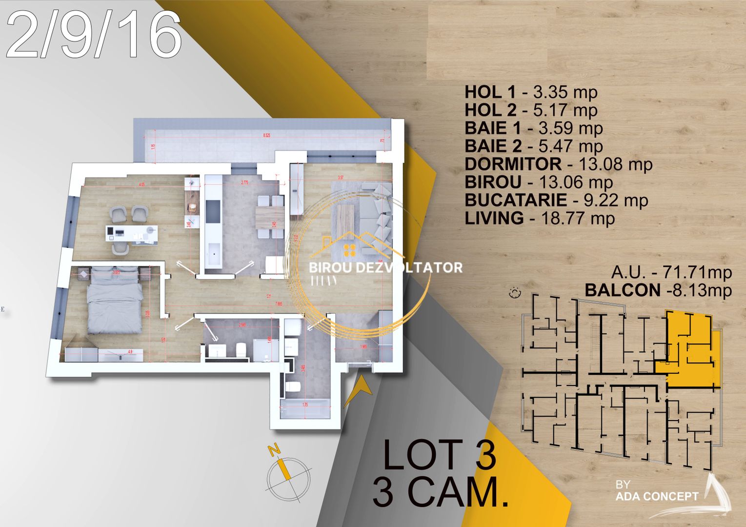 Decomandat Nzeb 2 bai Ansamblu premium Titan Metrou STB Parcul Teilor - Poză 4