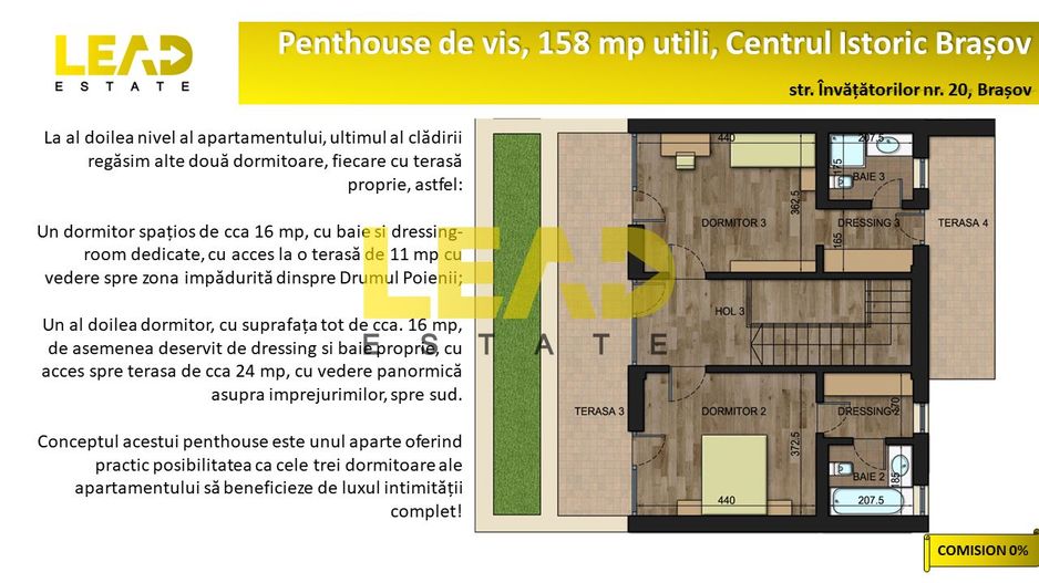 Lux si intimitate! Penthouse 158 mp, Centrul Istoric, Brasov - Poză 6