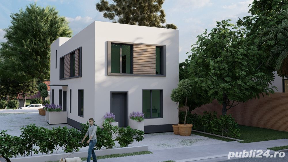 Vand casa renovabila Brancoveanu, teren 411 mp - Poză 1