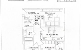 Vânzare, apartament, 3 camere, str. Durlești, Dumbrava - Poză 8