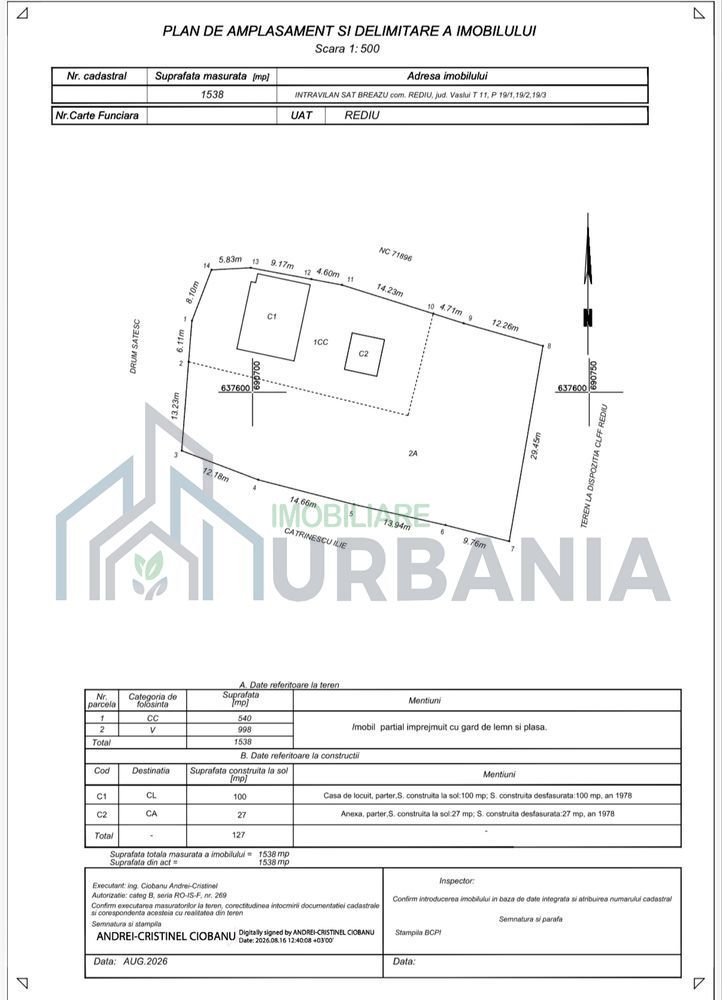 Teren de vânzare în Sat Breazu, Comuna Rediu, Județul Iași - Poză 8