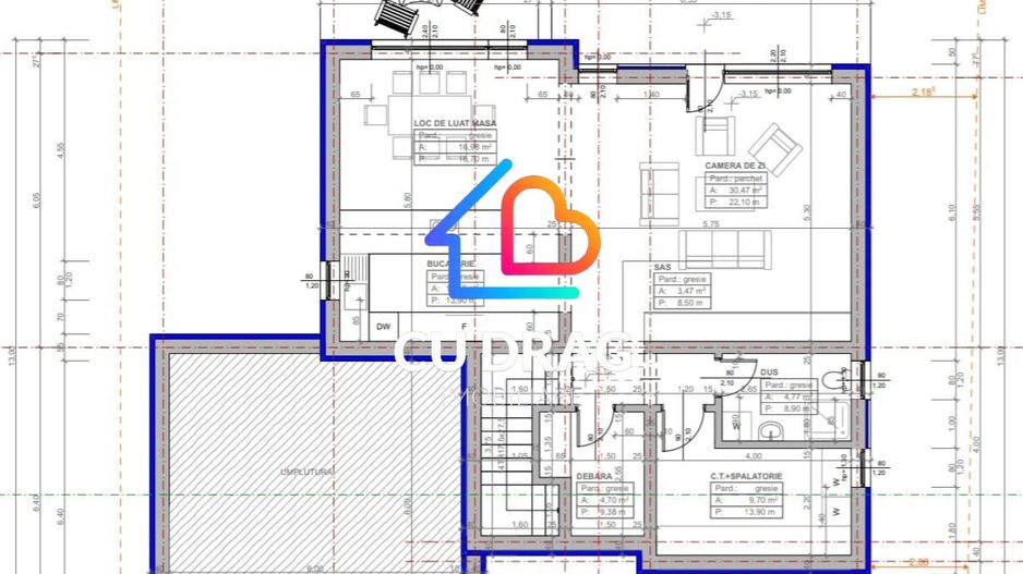 Casa Visurilor Tale în Stil Mediteranean -teren generos cu posibilitat - Poză 5