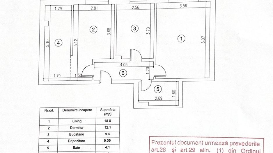 APARTAMENT 2 CAMERE | LOC DE PARCARE | MOBILAT/UTILAT COMPLET - Schiță 13