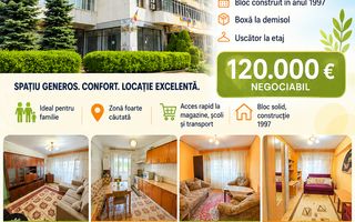 Apartament cu 4 camere, SC -133 mp, etaj 3, VASLUI - zona TRAIAN - ITM; - Poză 1