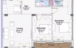 Apartament 3 camere decomandat 89 mp cu terase, bloc nou, Marasti! - Poză 5