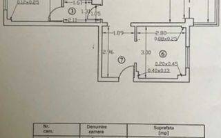 2 camere cu centrala - Parcul Tineretului - Schiță 6