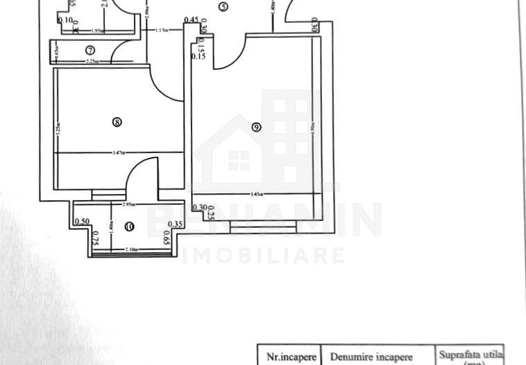 3 Decomandate -67mp - 2 bai - Etaj 3 - Centrala - Electroputere Mall - Schiță 9