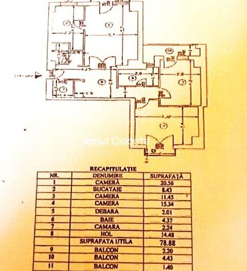 Vanzare Apartament 3 Camere Stradal Rond Alba Iulia cu Centrala Termica - Poză 8