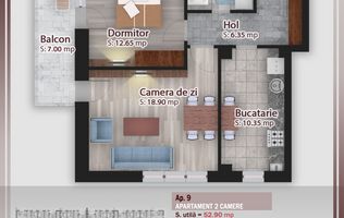 AP. 2CAM DECOMANDAT+LOC DE PARCARE INCLUS / PALLADY - PRET PROMO!