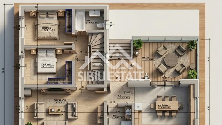 Casa moderna cu garaj Pret Imbatabil - Poză 3