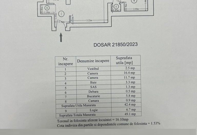 De vanzare apartament 2 camere Orizont - Poză 7