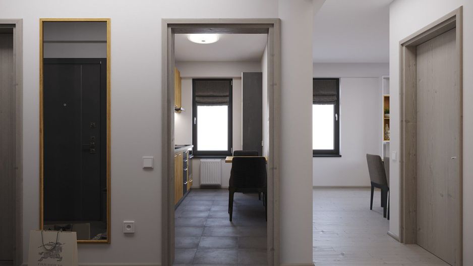 Apartament 3 camere de inchirat Rond OMV Pipera Curte proprie 45M - Poză 4