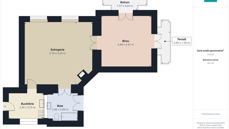 Apartament emblematic in Palatul Cenad, Arad - Poză 8