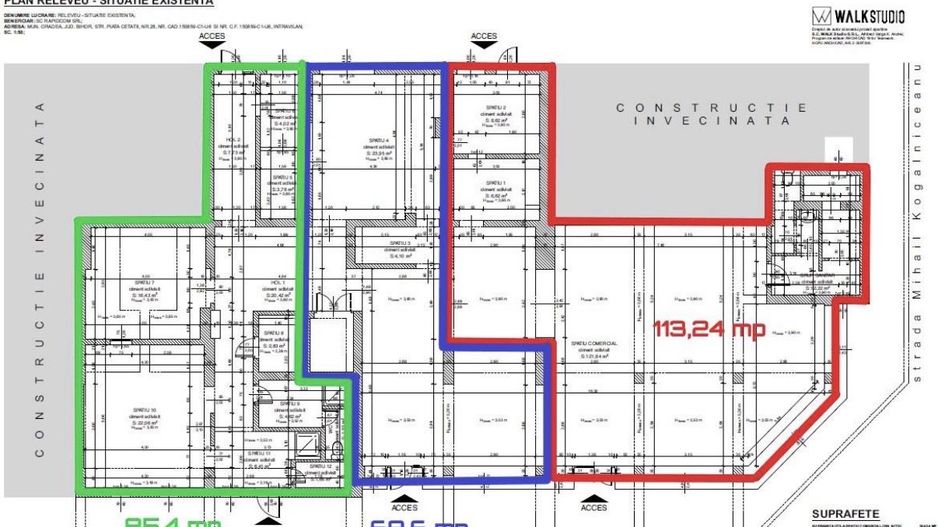 Spatiu comercial 268 mp Piata Cetatii | Vitrina mare | Parcare - Schiță 11