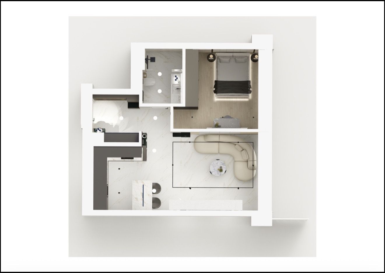 Apartament 2 camere | ONE Floreasca Towers | VEDERE LAC - Poză 13